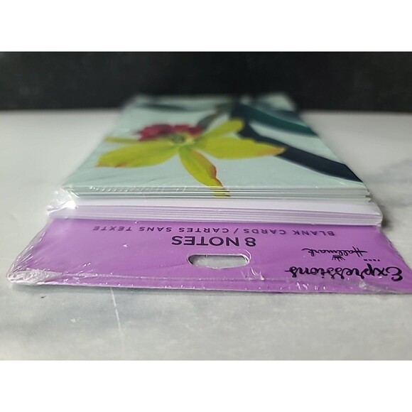 Expressions From Hallmark 8 Blank Note Cards Floral - Picture 6 of 10